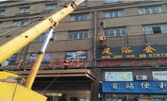 许昌安装较高的门店招牌有什么好的方法？